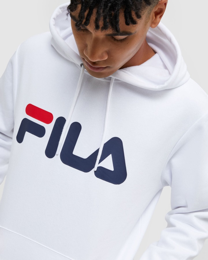 White Classic Unisex Hood Fila