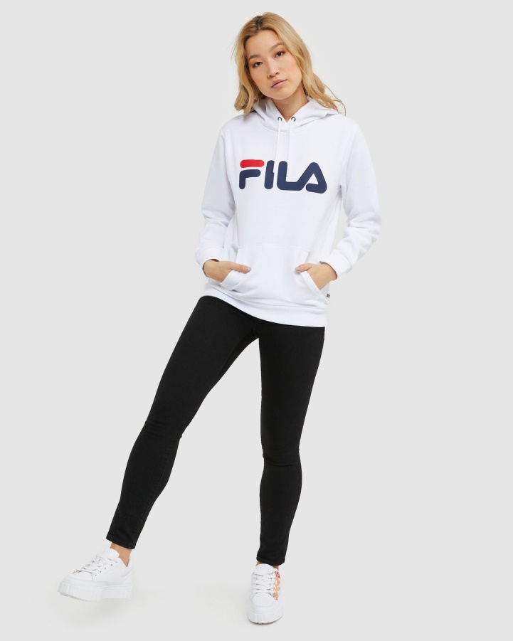 White Classic Unisex Hood Fila