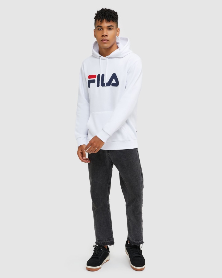 White Classic Unisex Hood Fila