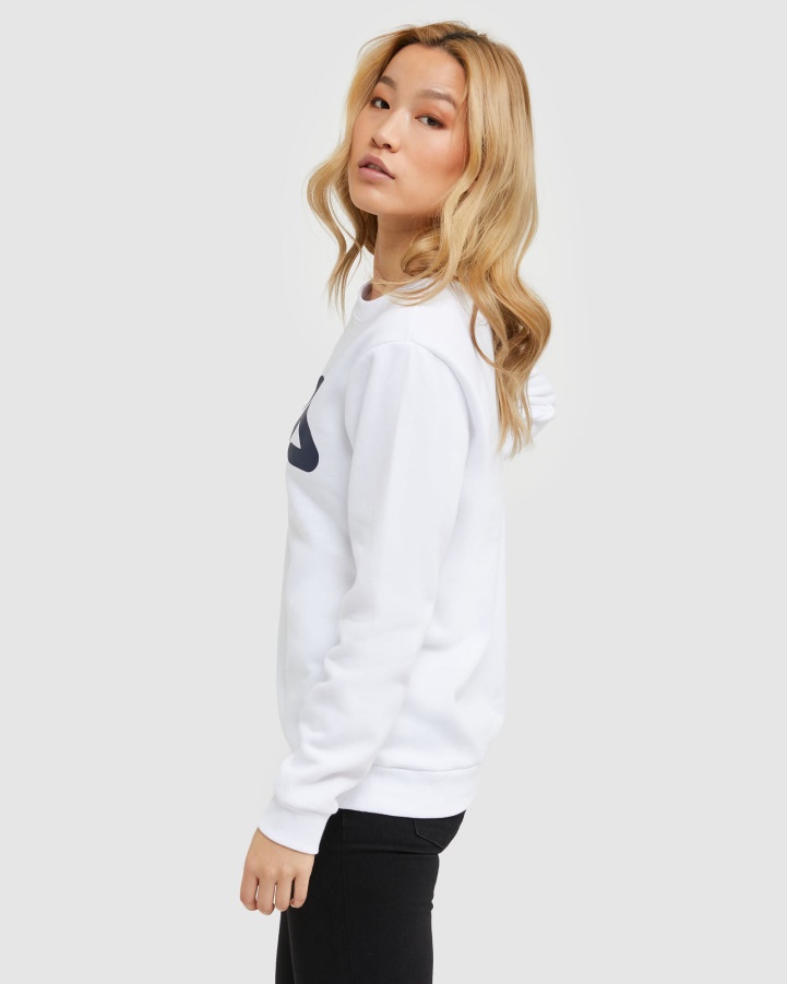 Fila White Classic Unisex Crew