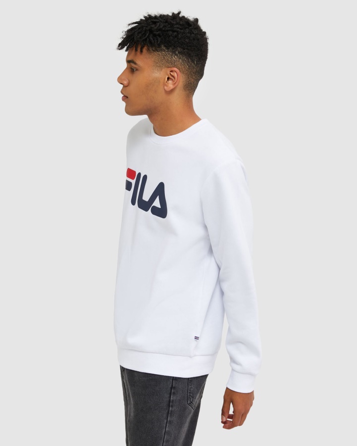 Fila White Classic Unisex Crew