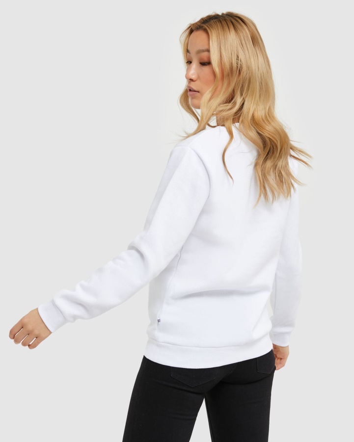 Fila White Classic Unisex Crew