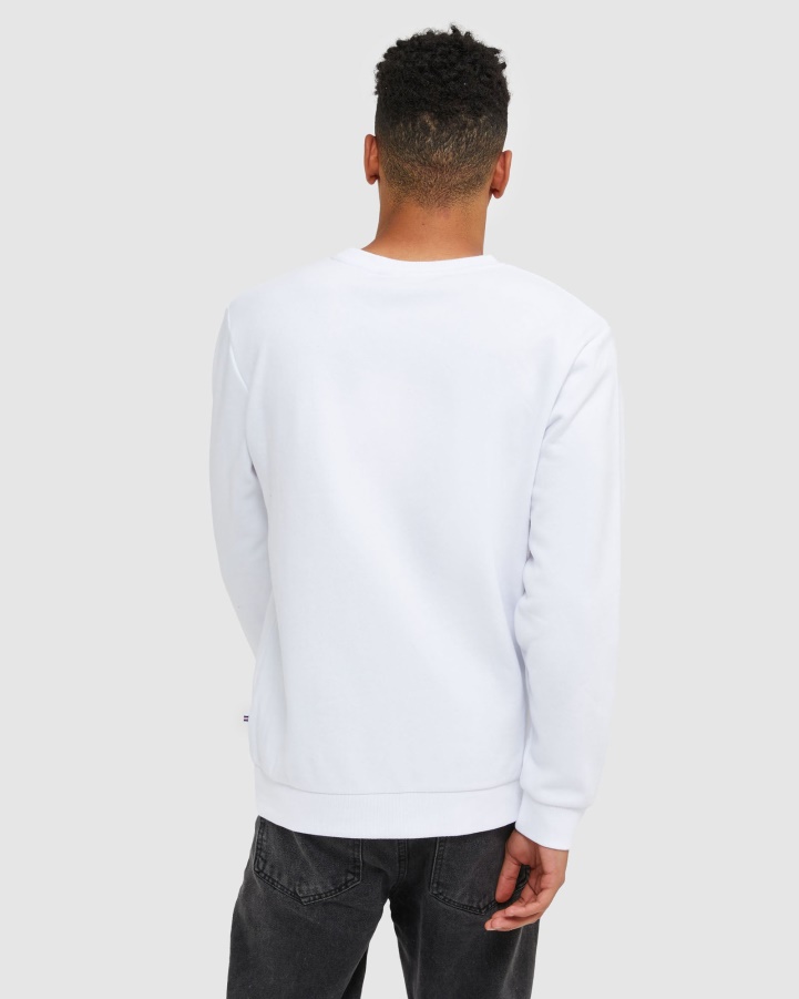 Fila White Classic Unisex Crew