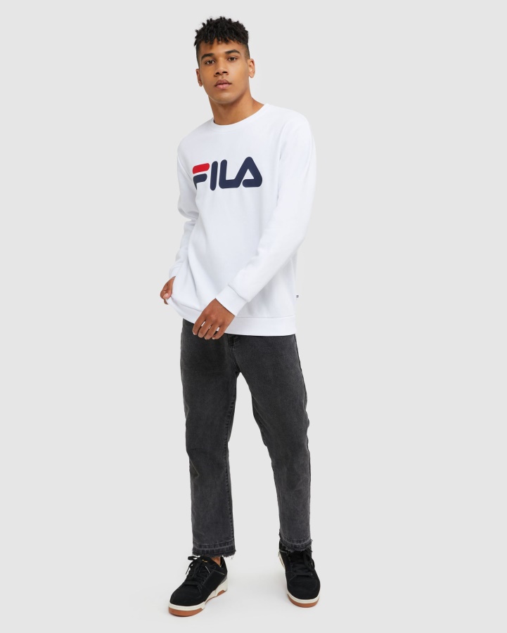 Fila White Classic Unisex Crew