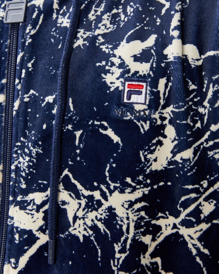 Navy Marble Unisex Aspen Jacket Fila