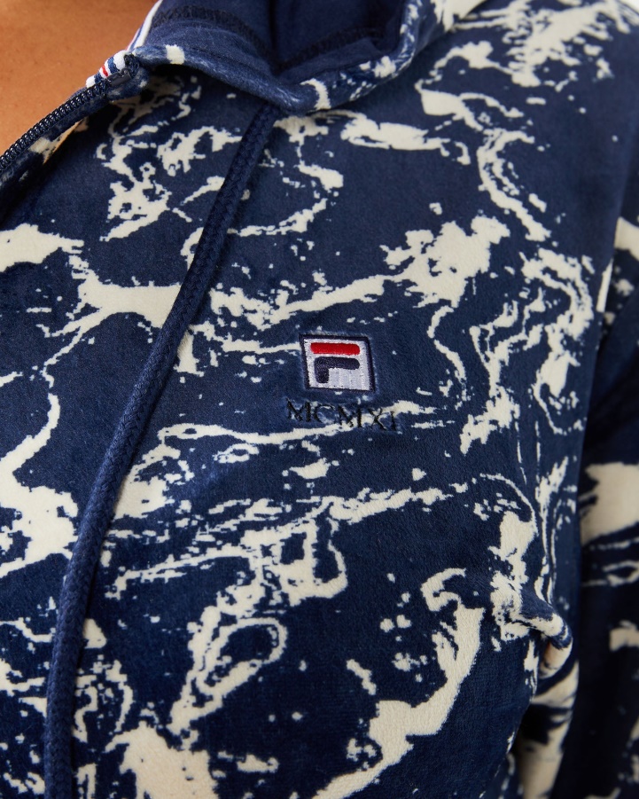 Navy Marble Unisex Aspen Jacket Fila