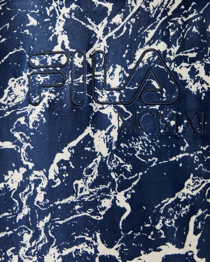 Fila Unisex Aspen Crew Navy Marble