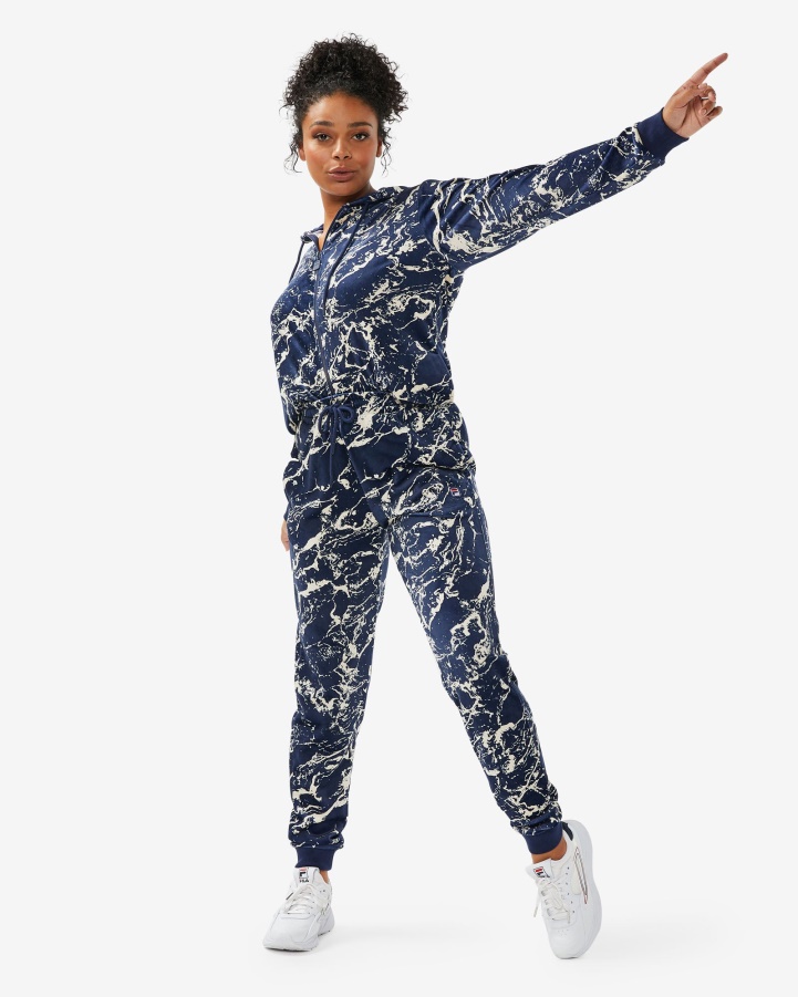 Unisex Aspen Pants Fila Navy Marble