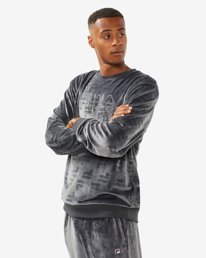 Black Oyster Fila Unisex Aspen Crew