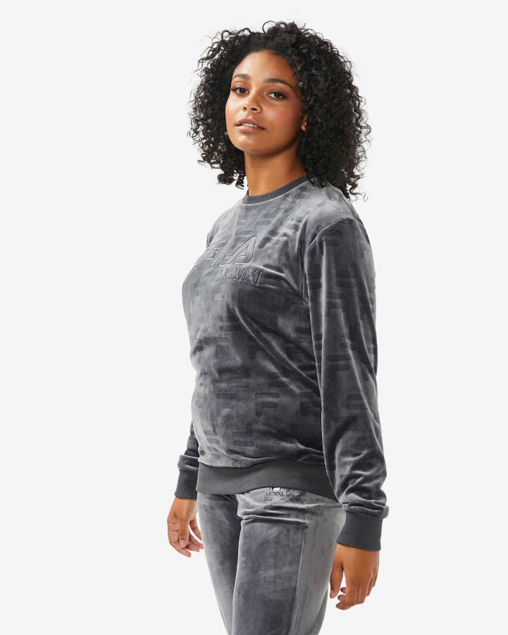 Black Oyster Fila Unisex Aspen Crew