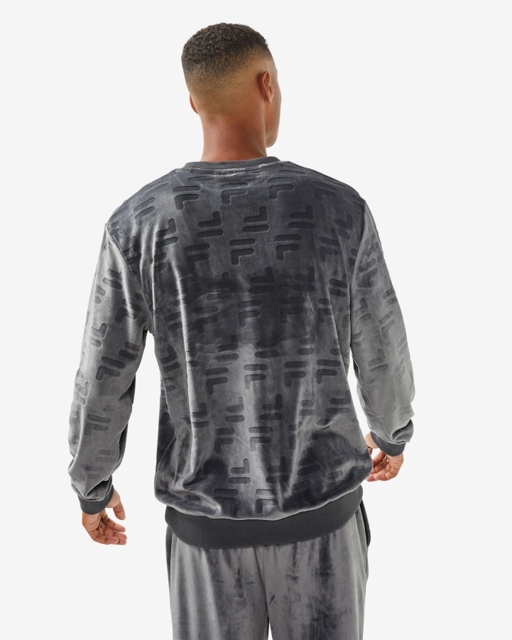 Black Oyster Fila Unisex Aspen Crew