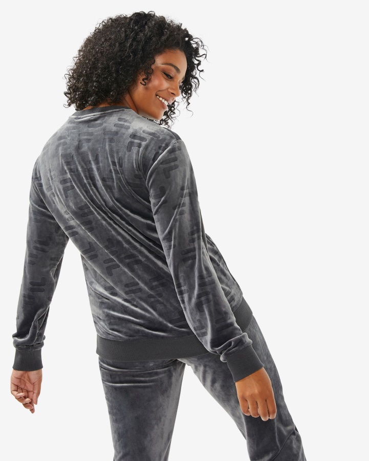 Black Oyster Fila Unisex Aspen Crew