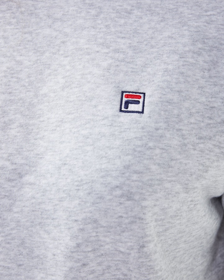 Light Grey Marle Fila Unisex Badge 2.0 Crew