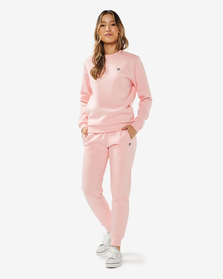 Pale Rose Unisex Badge 2.0 Crew Fila