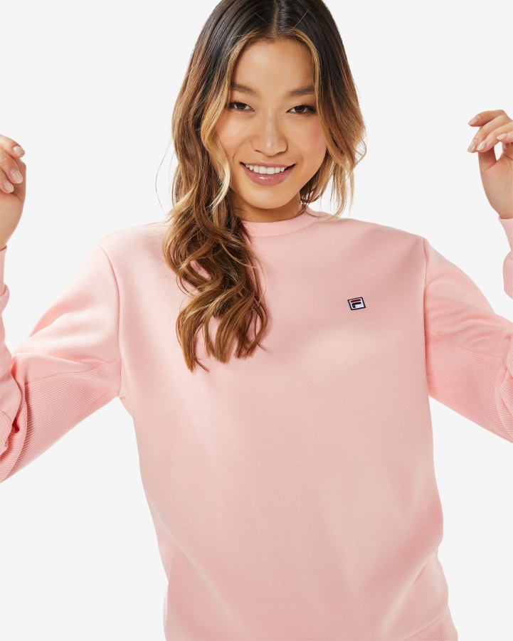 Pale Rose Unisex Badge 2.0 Crew Fila