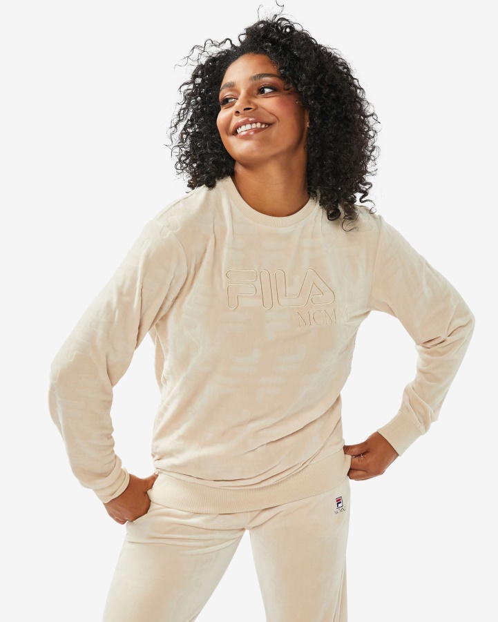 Fila Unisex Aspen Crew Cosmic Almond