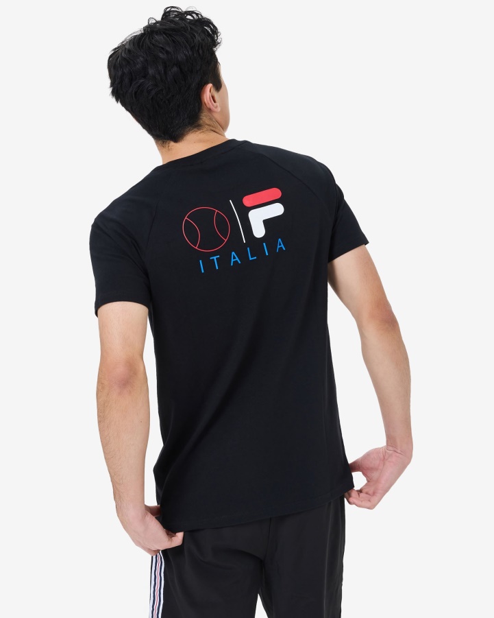 Black Fila Men's Hannes Tee