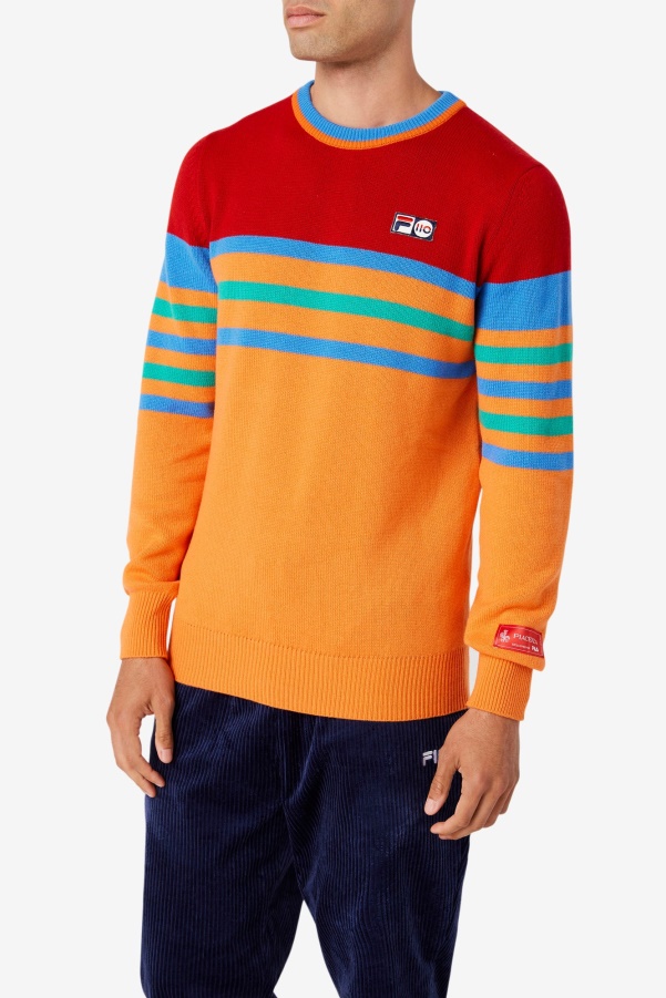 Oran/Red/Green/Blue Cashmere Sweater Fila