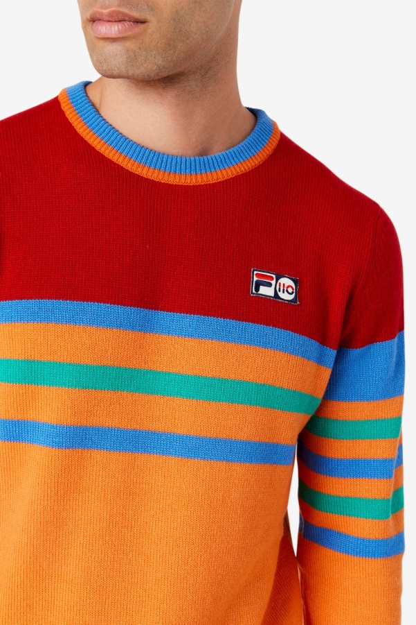 Oran/Red/Green/Blue Cashmere Sweater Fila