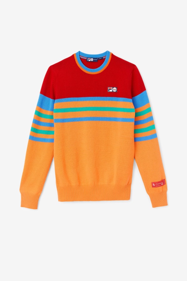 Oran/Red/Green/Blue Cashmere Sweater Fila