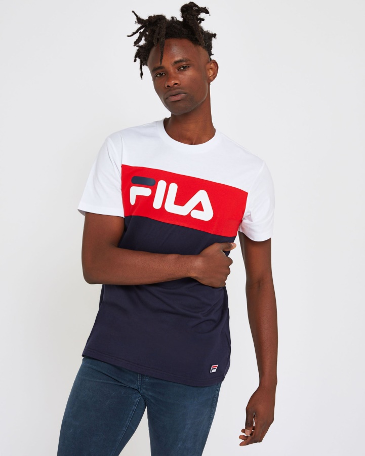 New Navy Fila Unisex Genoa Tee