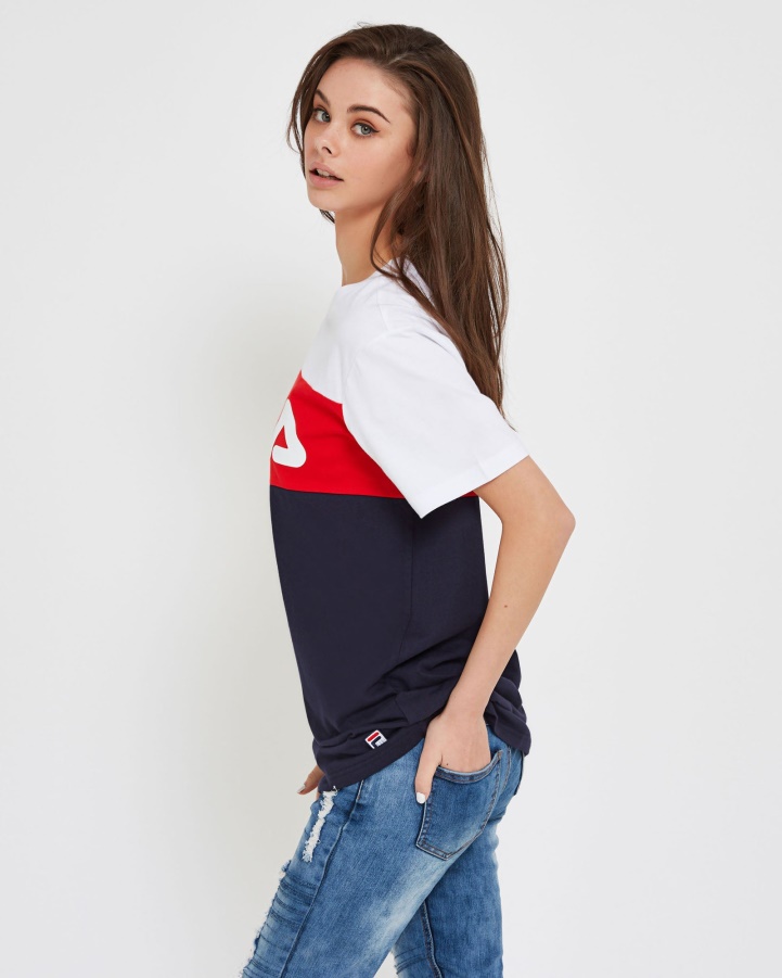 New Navy Fila Unisex Genoa Tee