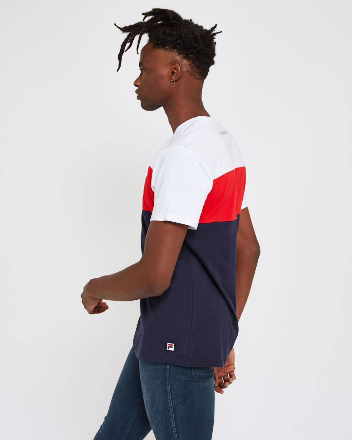 New Navy Fila Unisex Genoa Tee