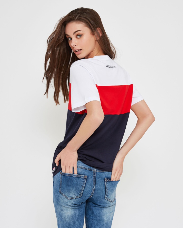 New Navy Fila Unisex Genoa Tee