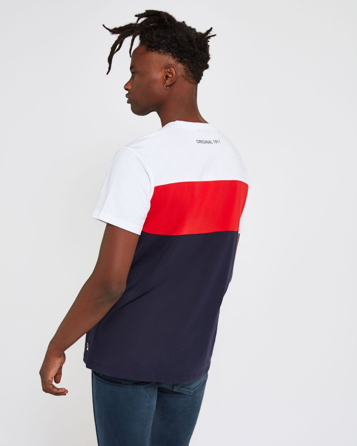 New Navy Fila Unisex Genoa Tee