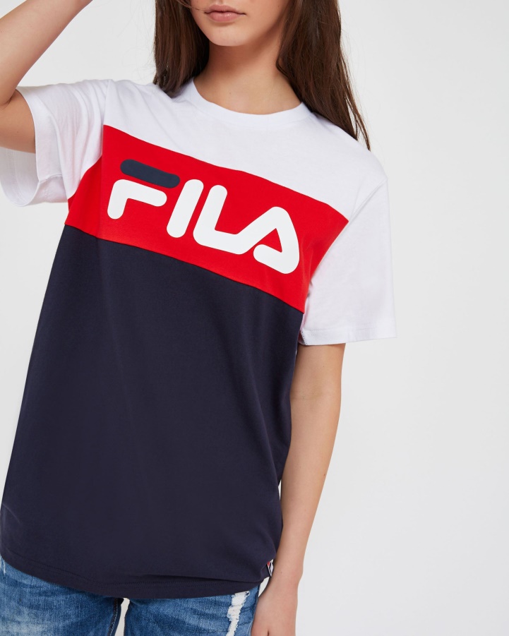 New Navy Fila Unisex Genoa Tee