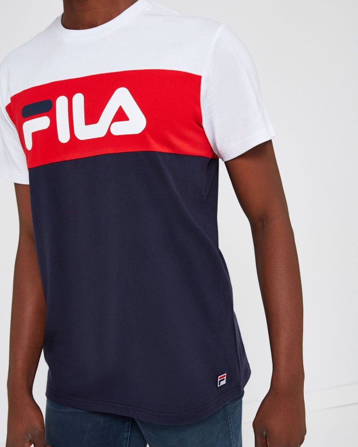 New Navy Fila Unisex Genoa Tee