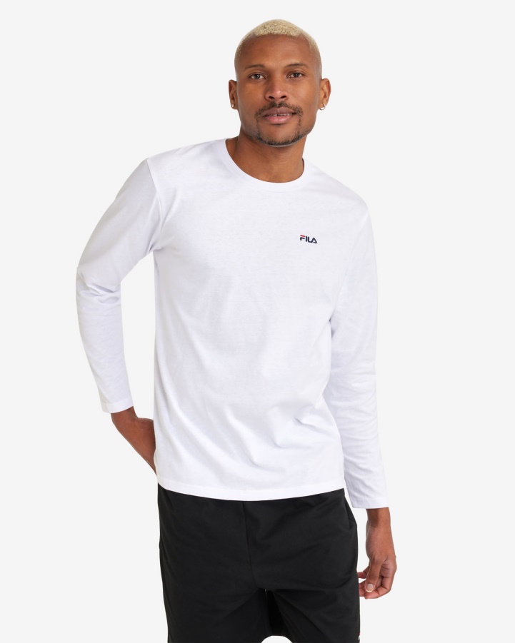 White Men's Basic L/S Tee Fila