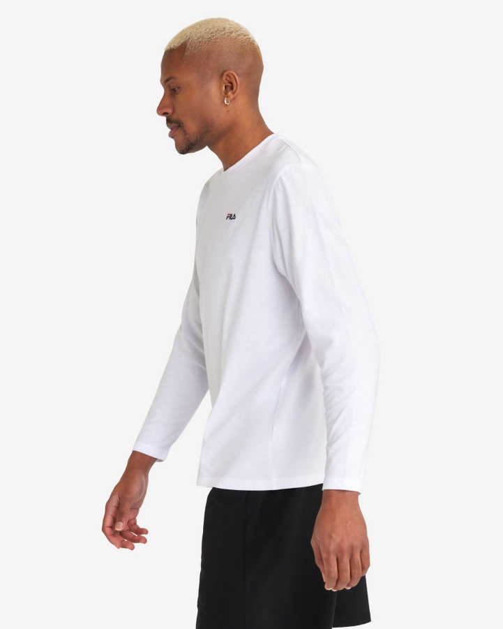 White Men's Basic L/S Tee Fila