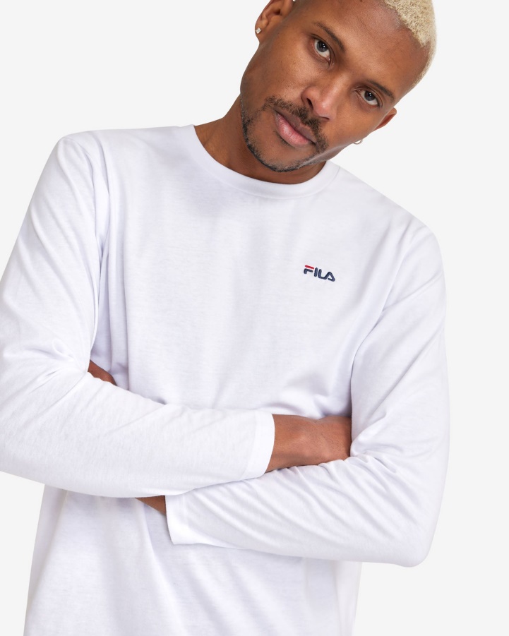 White Men's Basic L/S Tee Fila