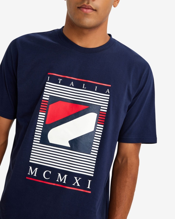 Fila Men's Carlos Tee Peacoat