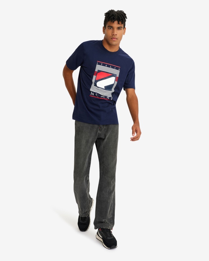 Fila Men's Carlos Tee Peacoat