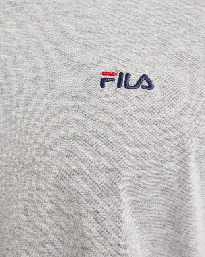 Men's Basic L/S Tee Fila Silver Marle