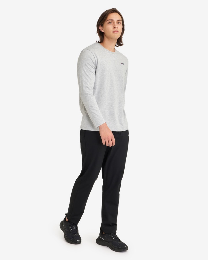 Men's Basic L/S Tee Fila Silver Marle