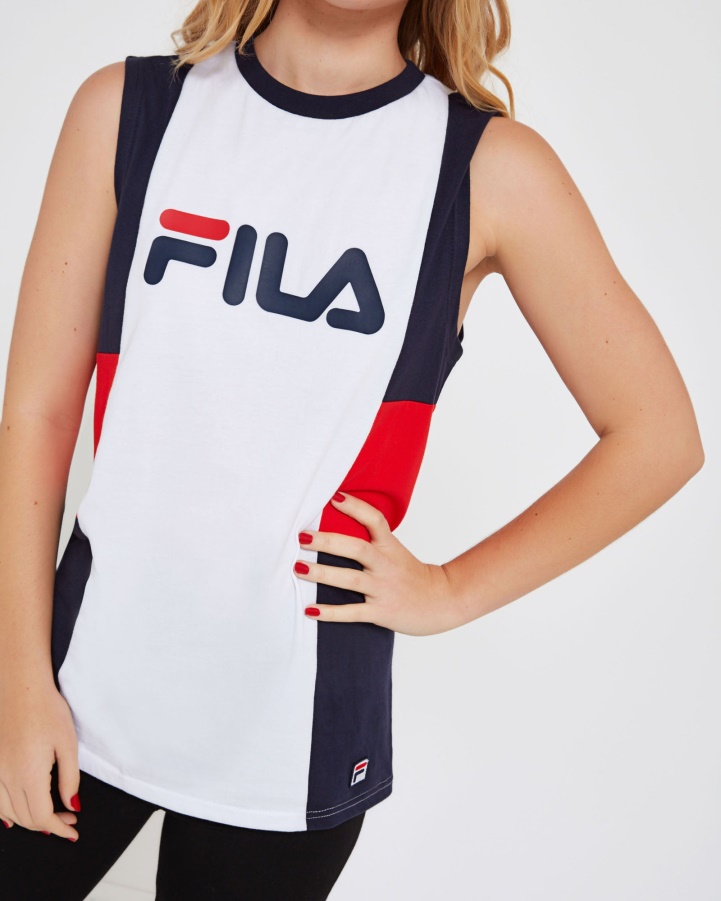 Unisex Verona Tank White Fila