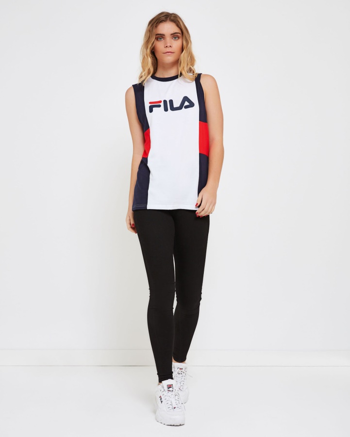 Unisex Verona Tank White Fila