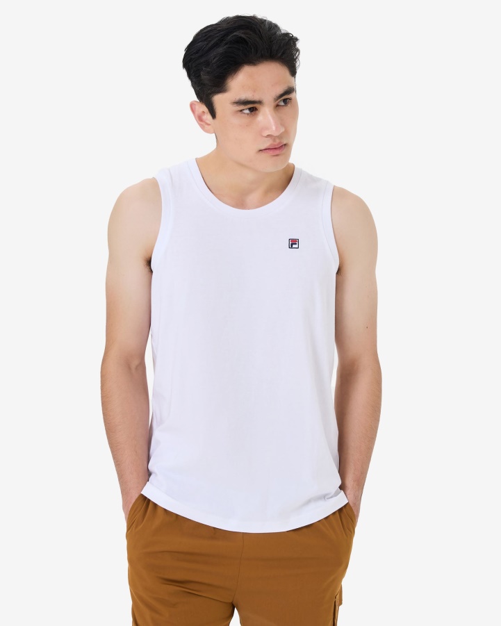 Fila Men's Heritage Badge Tank White