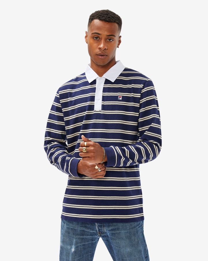 Fila New Navy Men's Badge Rugby Polo
