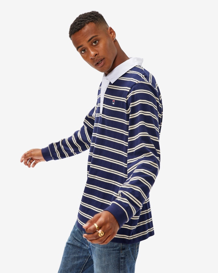 Fila New Navy Men's Badge Rugby Polo