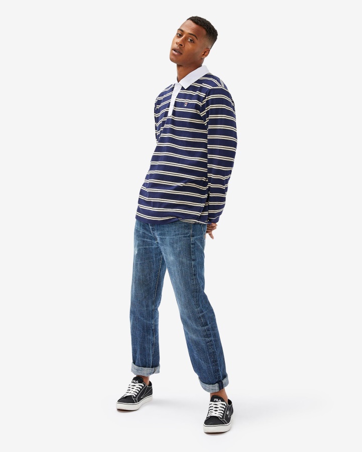 Fila New Navy Men's Badge Rugby Polo