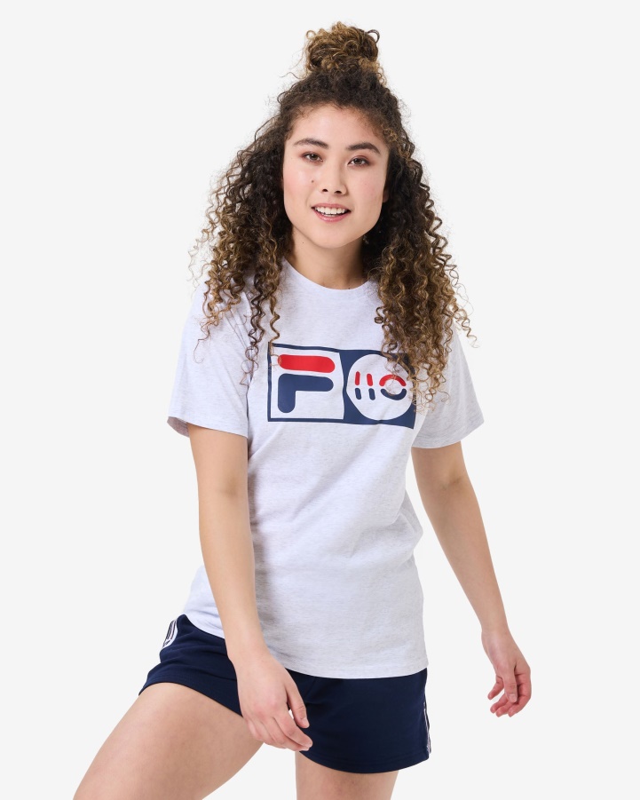 Fila Light Grey Marle Unisex Anniversary Tee