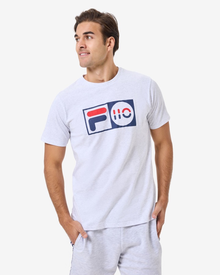 Fila Light Grey Marle Unisex Anniversary Tee