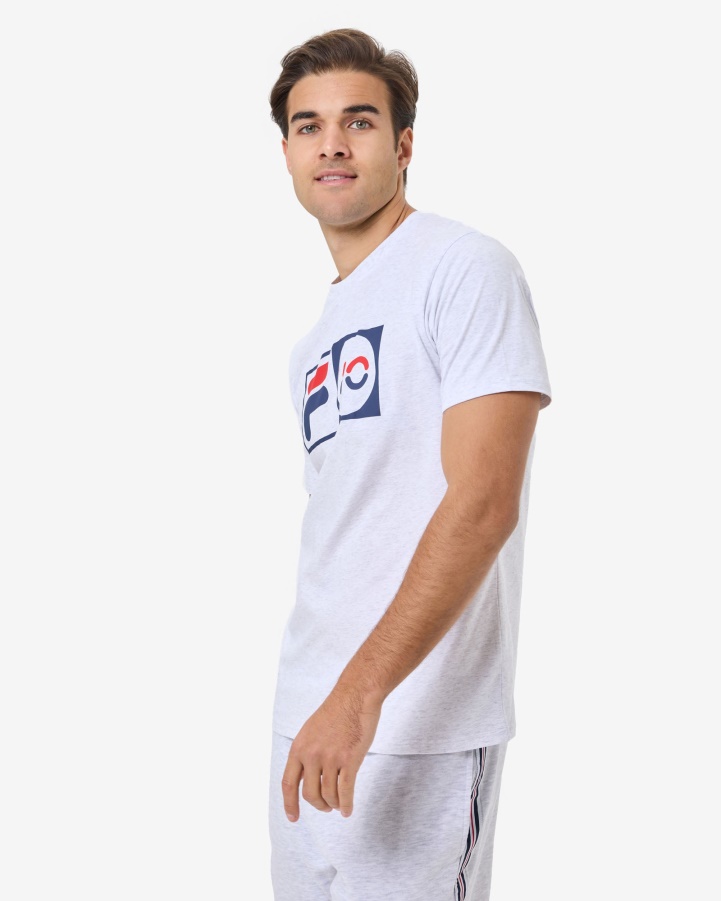 Fila Light Grey Marle Unisex Anniversary Tee