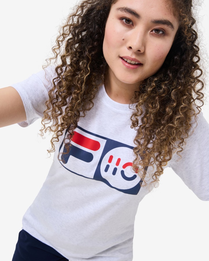 Fila Light Grey Marle Unisex Anniversary Tee
