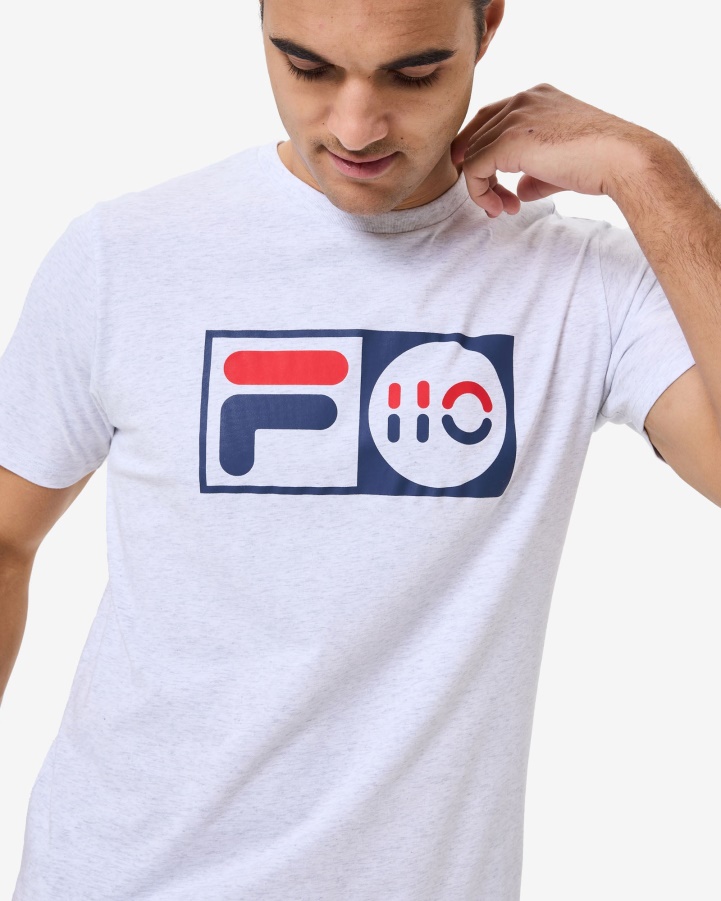 Fila Light Grey Marle Unisex Anniversary Tee