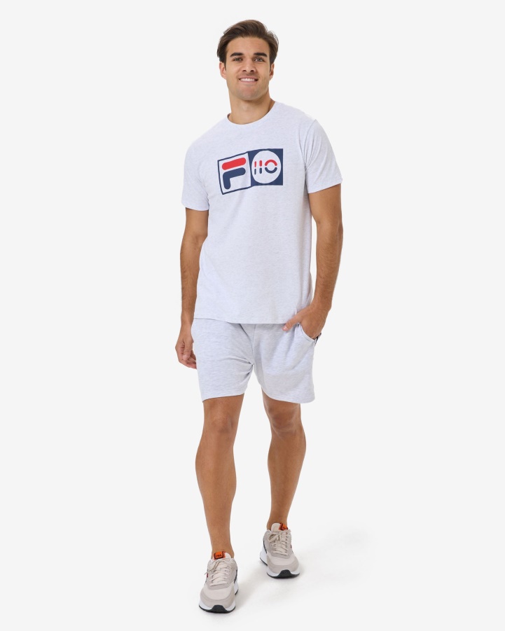 Fila Light Grey Marle Unisex Anniversary Tee